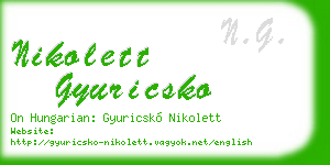 nikolett gyuricsko business card